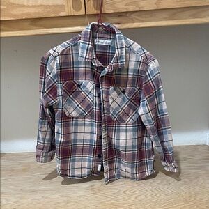 Zara Kids Multicolor Plaid Button-Down Shirt